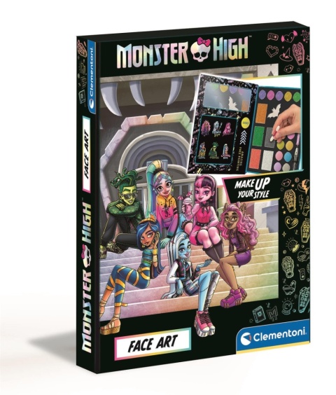 Zestaw do malowania twarzy makijażu z lusterkiem Monster High
