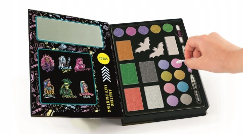 Zestaw do malowania twarzy makijażu z lusterkiem Monster High