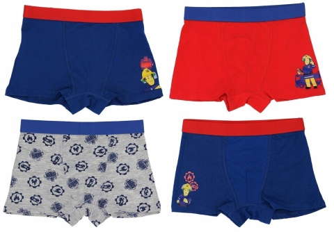 Bokserki STRAŻAK SAM chłopięce majtki dziecięce 4pak 98/104