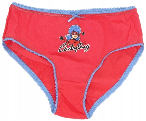 Majtki BIEDRONKA I CZARNY KOT dziecięce dziewczęce figi 3pak 110/116