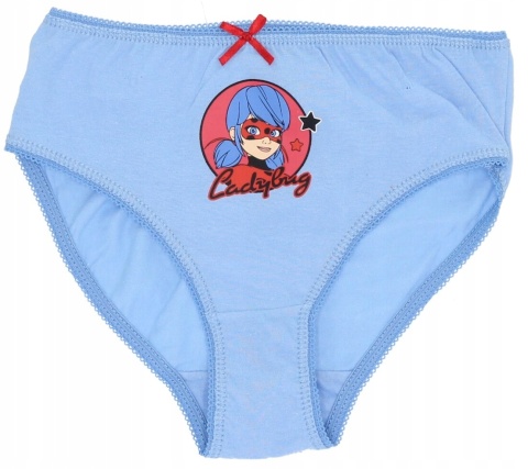 Majtki BIEDRONKA I CZARNY KOT dziecięce dziewczęce figi 3pak 110/116