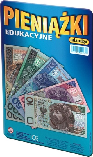 PIENIĄDZE edukacyjne złoty DO ZABAWY I NAUKI LICZENIA zabawa w sklep