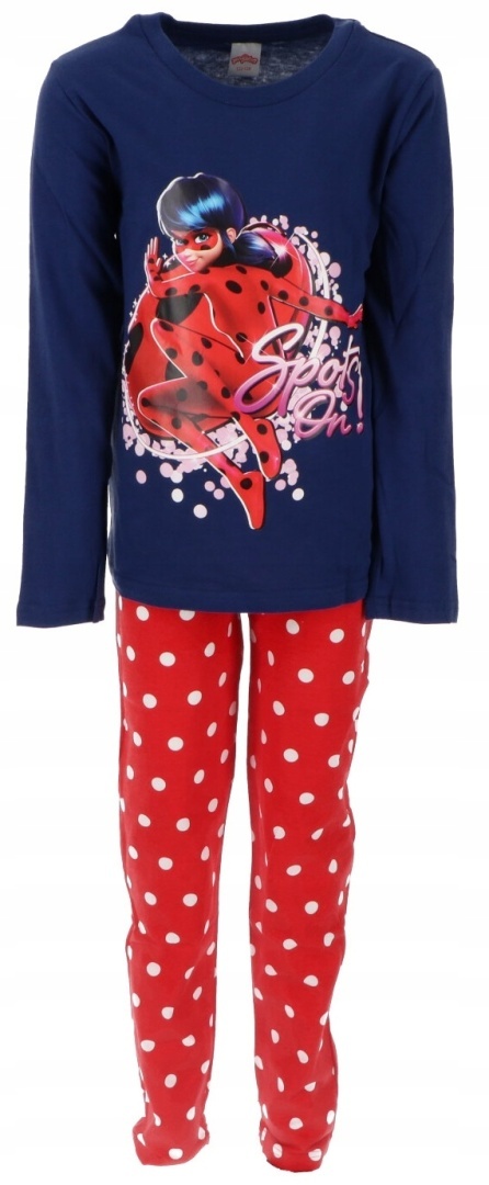 Piżama BIEDRONKA I CZARNY KOT piżama dziecięca dziewczęca 122/128