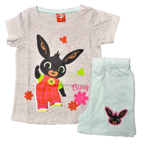 Piżama KRÓLIK BING dziecięca letnia bawełniana dziewczęca 110