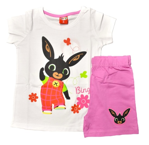 Piżama KRÓLIK BING dziecięca letnia bawełniana dziewczęca 116