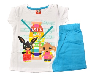 Piżama KRÓLIK BING dziecięca letnia bawełniana dziewczęca Sula 110