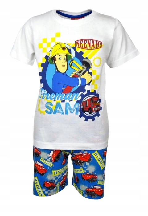 Piżama dziecięca letnia STRAŻAK SAM LICENCJA 128