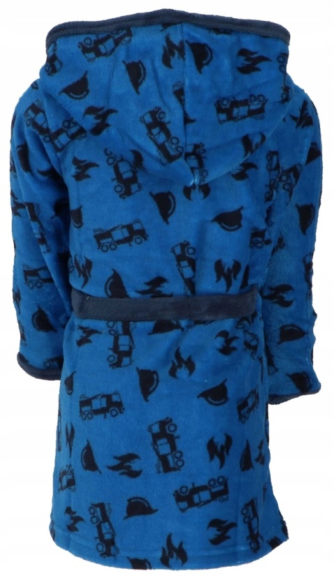 Szlafrok STRAŻAK SAM szlafrok dziecięcy koral kaptur 98/104