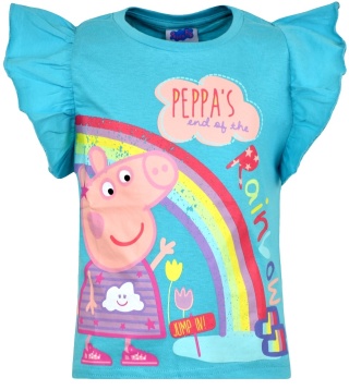 T-shirt ŚWINKA PEPPA PIG koszulka falbanka 116