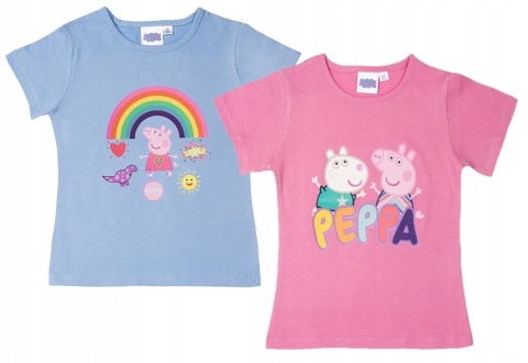 T-shirt dziecięcy ŚWINKA PEPPA 2pak 110/116