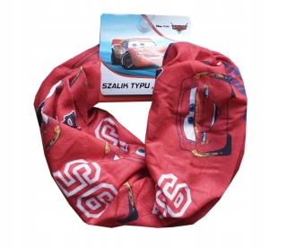 AUTA ZYGZAK MCQUEEN komin szalik opaska wiosna jesień