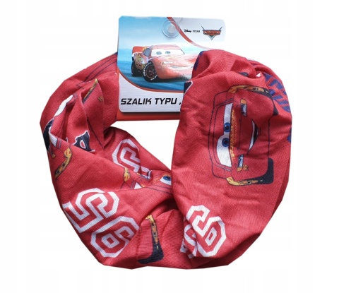 AUTA ZYGZAK MCQUEEN komin szalik opaska wiosna jesień