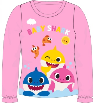 Bluzka BABY SHARK dziecięca t-shirt długi rękaw 110