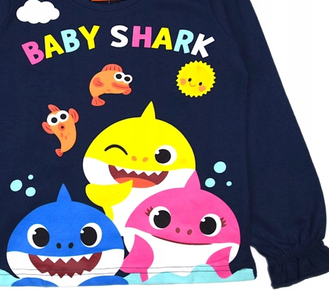 Bluzka BABY SHARK dziecięca t-shirt długi rękaw 116