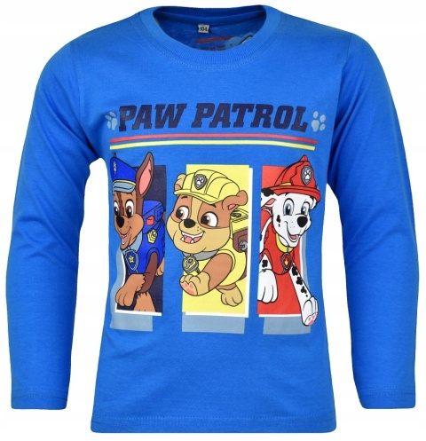 Bluzka PSI PATROL koszulka dziecięca t-shirt długi rękaw 116