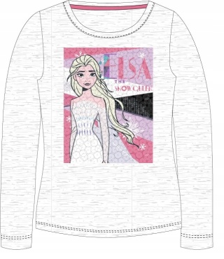 Bluzka t-shirt KRAINA LODU FROZEN CEKINY 128
