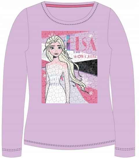 Bluzka t-shirt KRAINA LODU FROZEN CEKINY 128