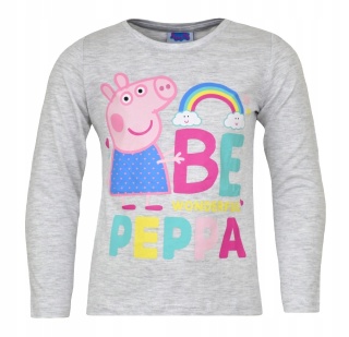 Bluzka t-shirt ŚWINKA PEPPA PIG długi rękaw 116