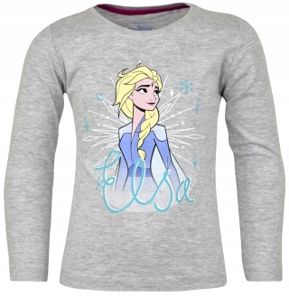 Bluzka t-shirt długi rękaw KRAINA LODU FROZEN 128