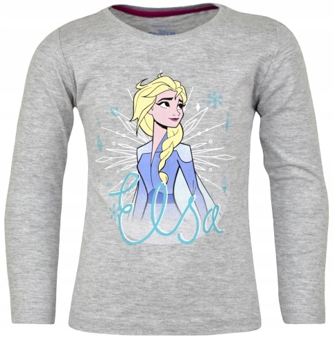 Bluzka t-shirt długi rękaw KRAINA LODU FROZEN 128
