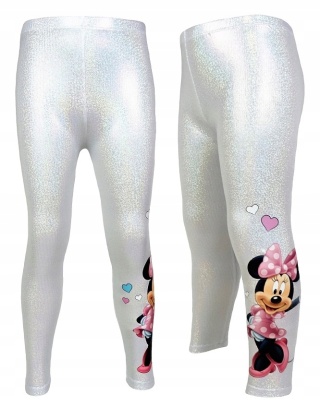 Getry legginsy MYSZKA MINNIE HOLOGRAFICZNE 110
