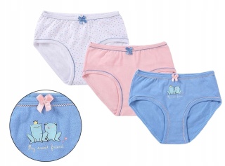 Majtki figi dziecięce dziewczęce 3pak 110/116
