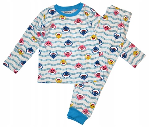 Piżama BABY SHARK długi rękaw dziecięca 110