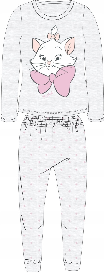 Piżama DISNEY classic Arystokraci kotek Marie dziecięca długa 122