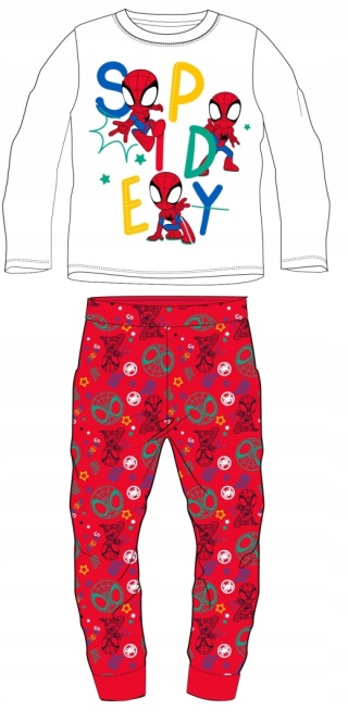 Piżama SPIDERMAN dziecięca chłopięca długi rękaw 104
