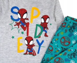 Piżama SPIDERMAN dziecięca chłopięca długi rękaw 110