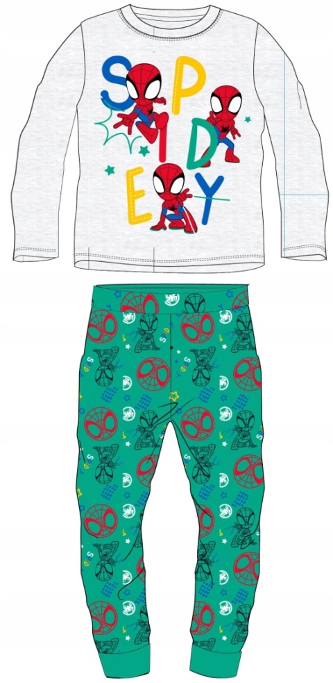 Piżama SPIDERMAN dziecięca chłopięca długi rękaw 110