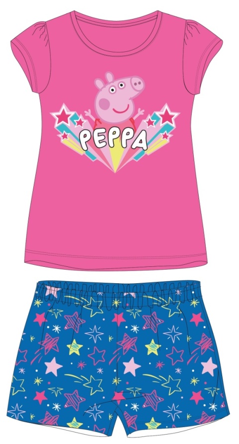 Piżama ŚWINKA PEPPA dziecięca letnia 116