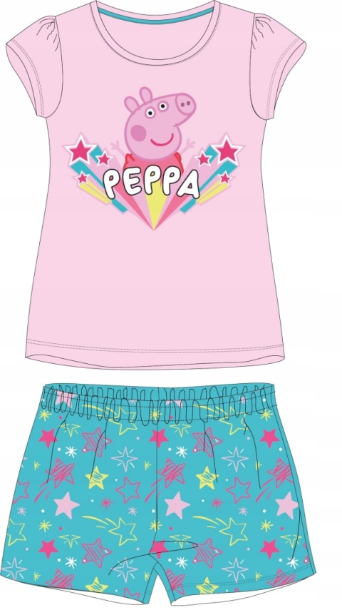 Piżama ŚWINKA PEPPA dziecięca letnia 116