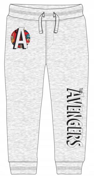 Spodnie OCIEPLANE dresowe AVENGERS dziecięce chłopięce 122