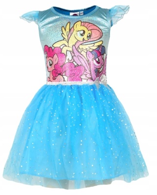 Sukienka MY LITTLE PONY holograficzna tiul 110