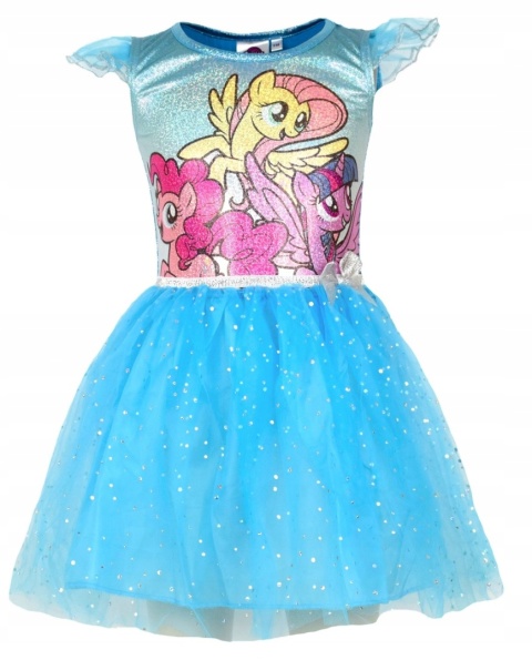 Sukienka MY LITTLE PONY holograficzna tiul 122