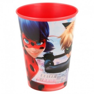 BIEDRONKA I CZARNY KOT kubek szklanka 260ML