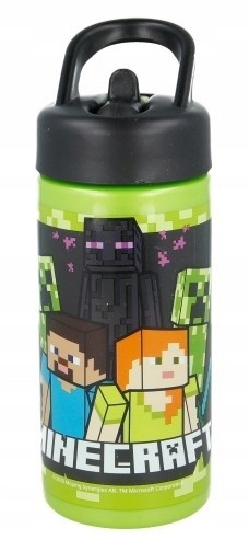 Bidon kubek ze słomką MINECRAFT 410ml