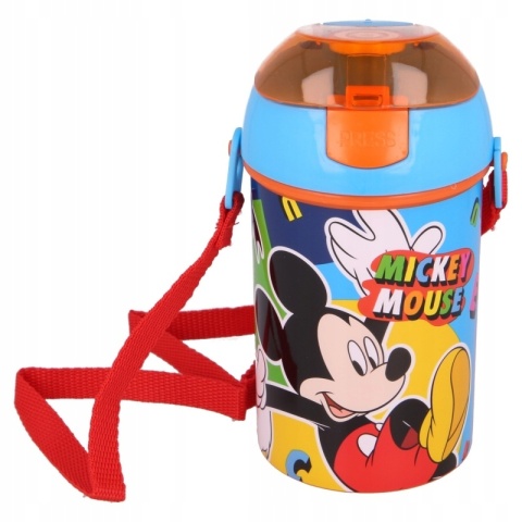 Bidon kubek ze słomką MYSZKA MICKEY pasek 450ml