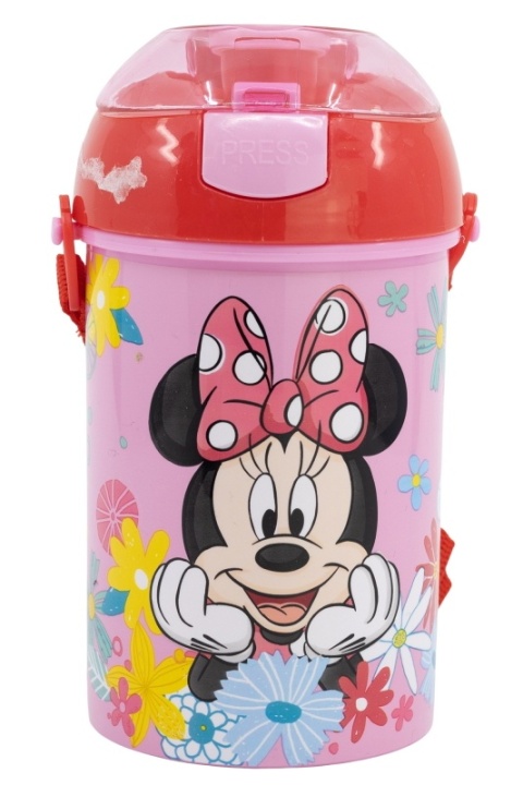 Bidon kubek ze słomką MYSZKA MINNIE pasek 450ML