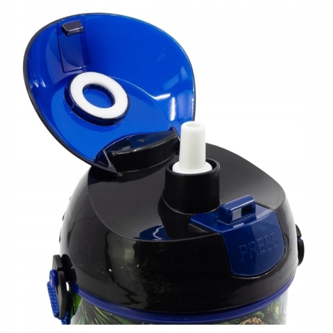 Bidon kubek ze słomką PARK JURAJSKI pasek 450ML