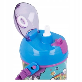 Bidon kubek ze słomką POOPSIE JEDNOROŻEC pasek 450