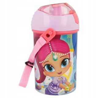 Bidon kubek ze słomką SHIMMER I SHINE pasek 450ML
