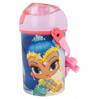 Bidon kubek ze słomką SHIMMER I SHINE pasek 450ML