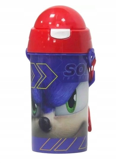 Bidon kubek ze słomką SONIC pasek