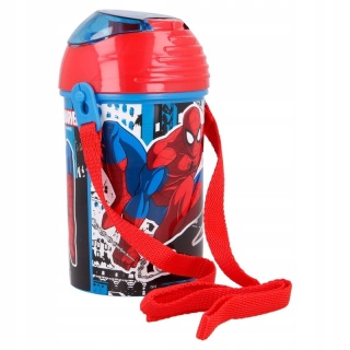 Bidon kubek ze słomką SPIDERMAN pasek 450ml