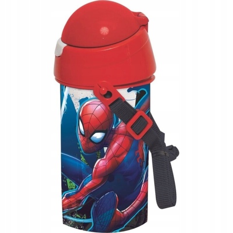 Bidon kubek ze słomką SPIDERMAN pasek 500ML