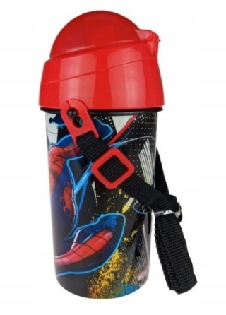 Bidon kubek ze słomką SPIDERMAN pasek 500ML