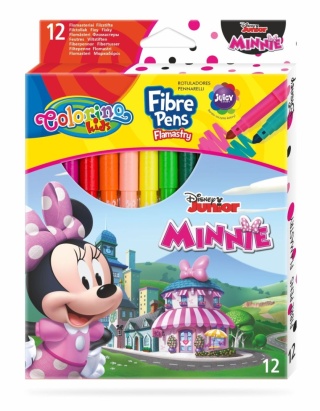 Flamastry mazaki pisaki 12 kolorów MYSZKA MINNIE