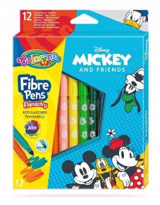 Flamastry mazaki pisaki 12 kolorów Myszka Miki Mickey